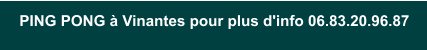 Tous les lundis � 20h30 - Contacter Felix au 06.60.67.64.31